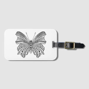 Inspired Tropical Butterfly Luggage Tag