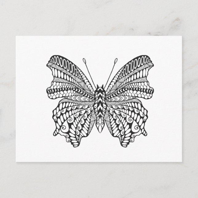 Inspired Tropical Butterfly Postcard (Front)