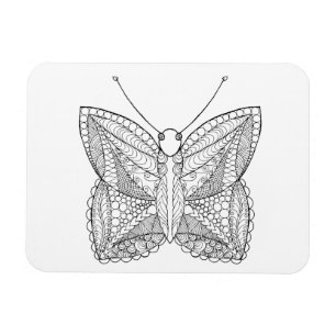 Inspired Tropical Design Butterfly Magnet