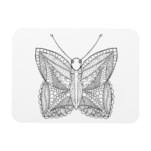 Inspired Tropical Design Butterfly Magnet (Horizontal)