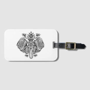 Inspired Vintage Indian Elephant Luggage Tag