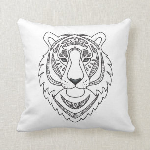 Inspired White Tiger Cushion