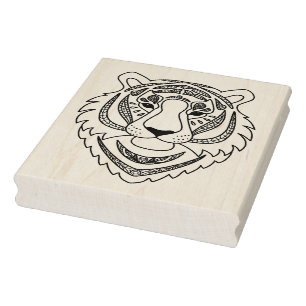 Inspired White Tiger Rubber Stamp