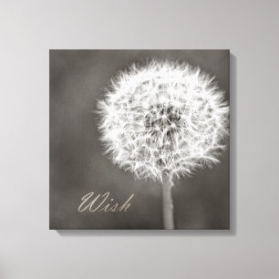 Inspired Wish Dandelion Canvas Print
