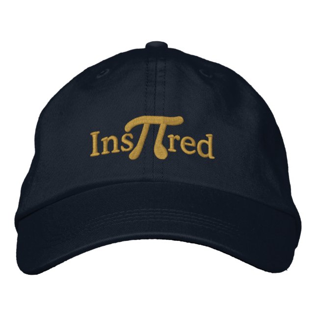 Inspired with Pi Embroidered Hat (Front)