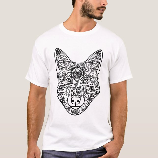 Inspired Wolf Head T-Shirt (Front)