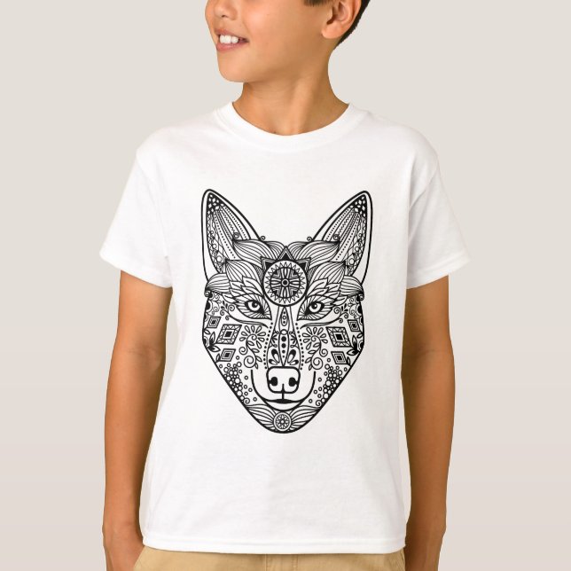 Inspired Wolf Head T-Shirt (Front)