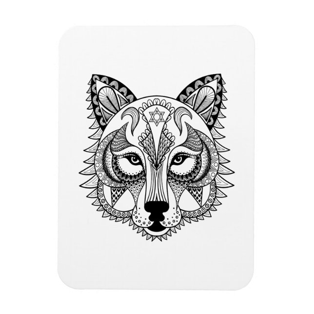 Inspired Wolf Magnet (Vertical)