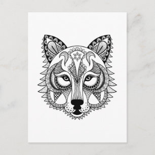 Inspired Wolf Postcard