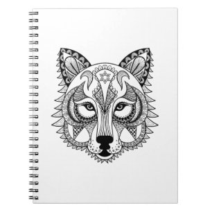 Inspired Wolf Spiral Notebook