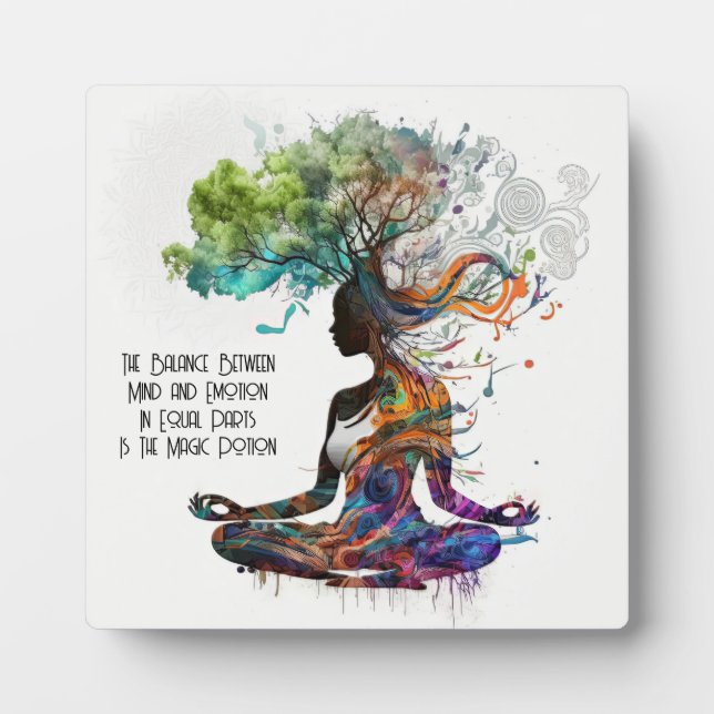 Inspired Woman Magic Potion Plaque with Easel (Front)