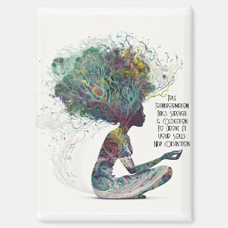 Inspired Woman Transformation Magnet