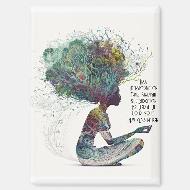Inspired Woman Transformation Magnet (Front)