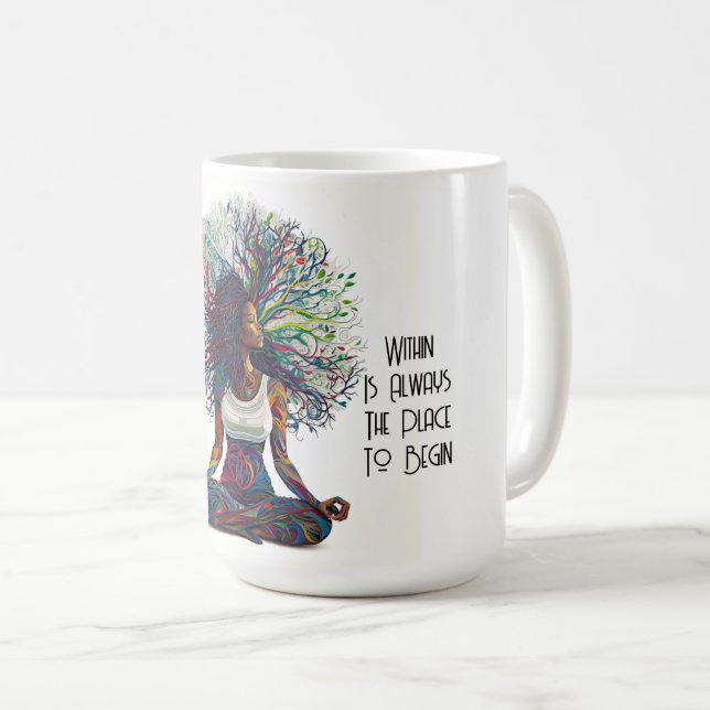 Inspired Woman Within Mug (Front Right)