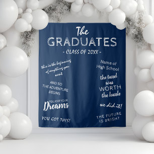 Inspiring 2025 Graduation Party Photo Backdrop Tapestry