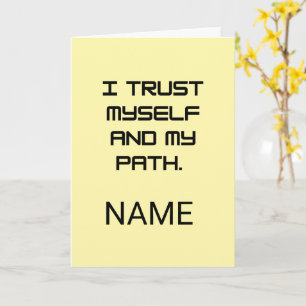 Inspiring Affirmations & Self Trust Gifts Card