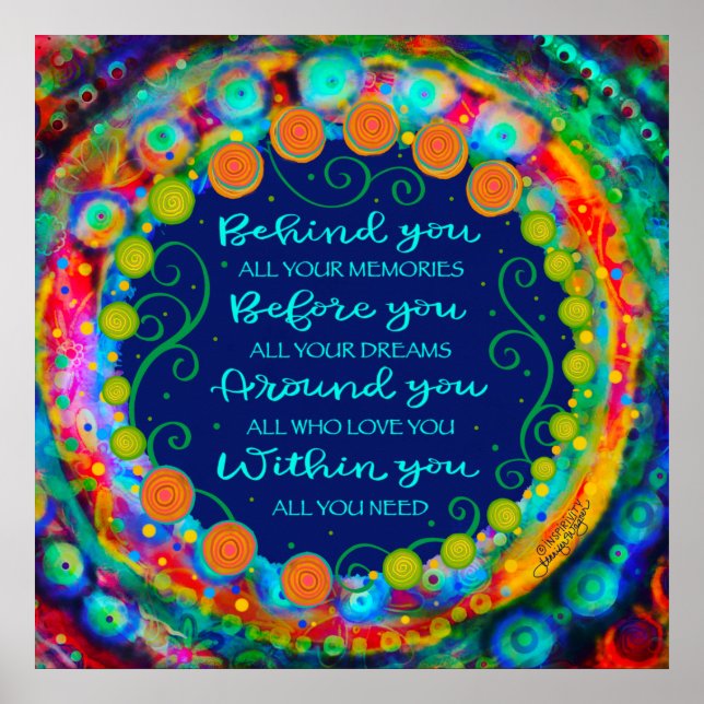 Inspiring All You Need Quote Classroom School Poster (Front)