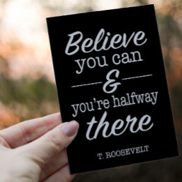 Inspiring Believe In Yourself Motivational Postcard
