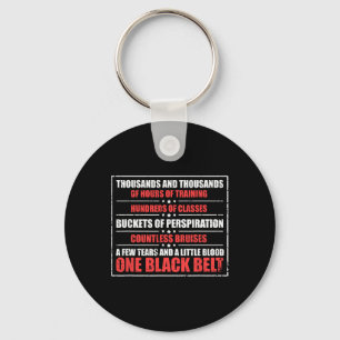 Inspiring Black Belt Celebration Karate Martial Ar Key Ring