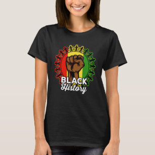 Inspiring Black Leaders Power Fist Hand Black Hist T-Shirt