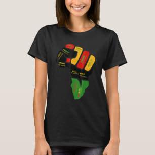 Inspiring Black Leaders Power Fist Hand Black Hist T-Shirt
