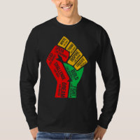 Inspiring Black Leaders Power Fist Hand Black Hist