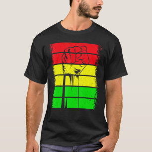 Inspiring Black Leaders Power Fist Hand Black Hist T-Shirt