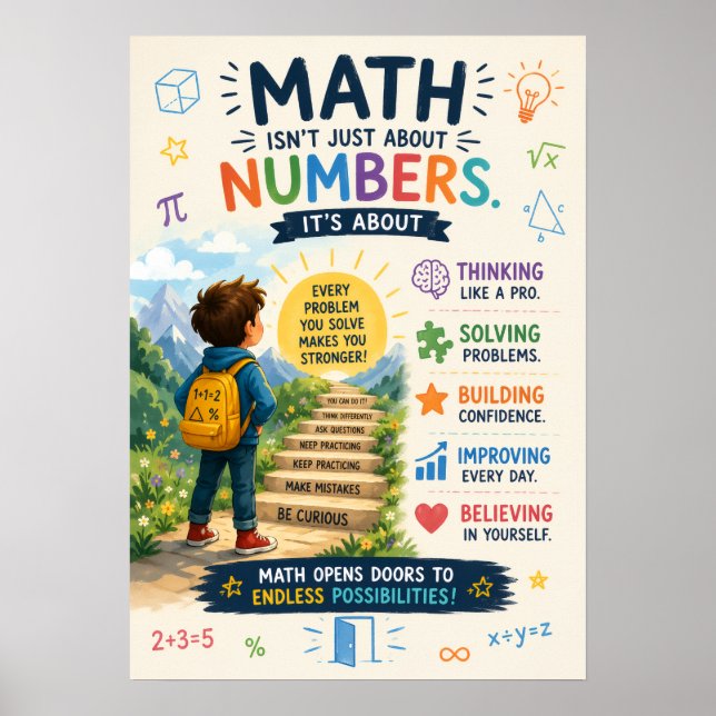 Inspiring Educational Poster for Kids (Front)