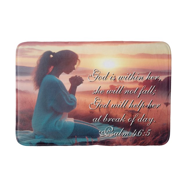 'Inspiring Faith' Bath Mat (Front)