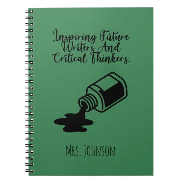 Inspiring Future Writers Critical Thinkers Teacher Notebook (Front)