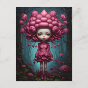 Inspiring Girl Book Mark Riden & Tim Burton Postcard