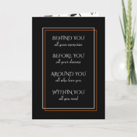 Inspiring Graduation Text On Black 