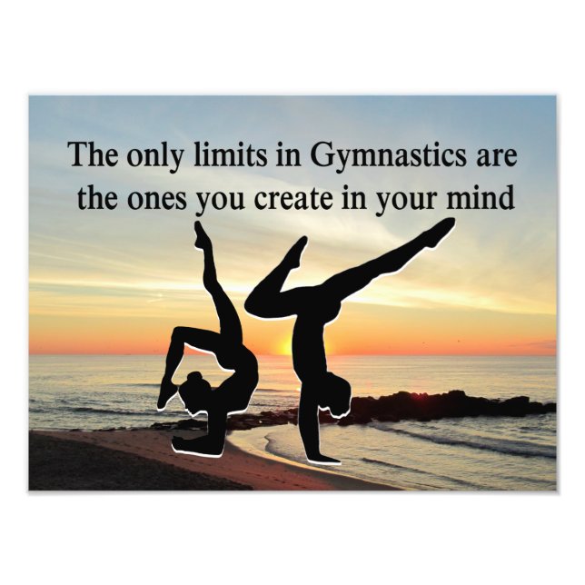 INSPIRING GYMNASTICS QUOTE PHOTO PRINT (Front)