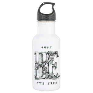Inspiring Hand lettered chalkboard quote 532 Ml Water Bottle