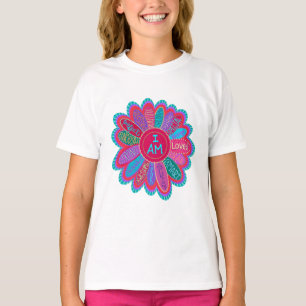 Inspiring I Am Flower Colourful Inspirivity  T-Shirt