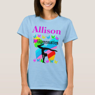 INSPIRING I LOVE GYMNASTICS PERSONALIZED T SHIRT