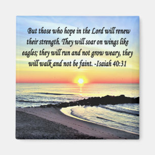 INSPIRING ISAIAH 40:31 MAGNET