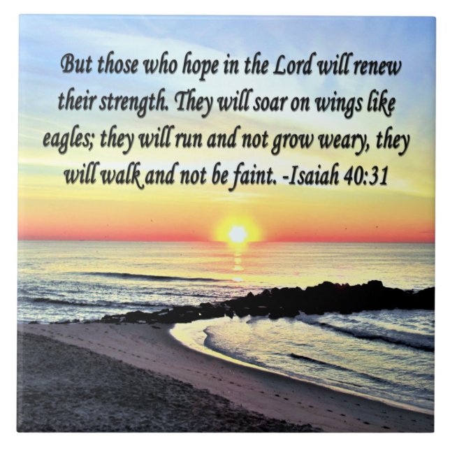 INSPIRING ISAIAH 40:31 TILE (Front)