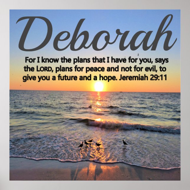 INSPIRING JEREMIAH 29:11 PERSONALIZED POSTER (Front)