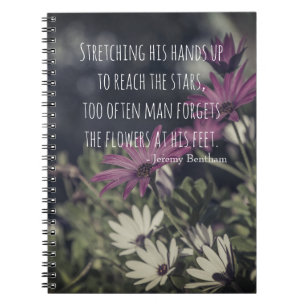 Inspiring Jeremy Bentham Quote Spiral Notebook