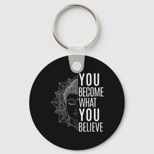 Inspiring Law Of Attraction Quote Buddha Spiritual Key Ring