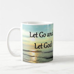 INSPIRING LET GO AND LET GOD PHOTO COFFEE MUG