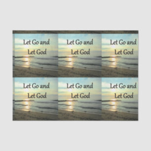 INSPIRING LET GO AND LET GOD PHOTO TISSUE PAPER