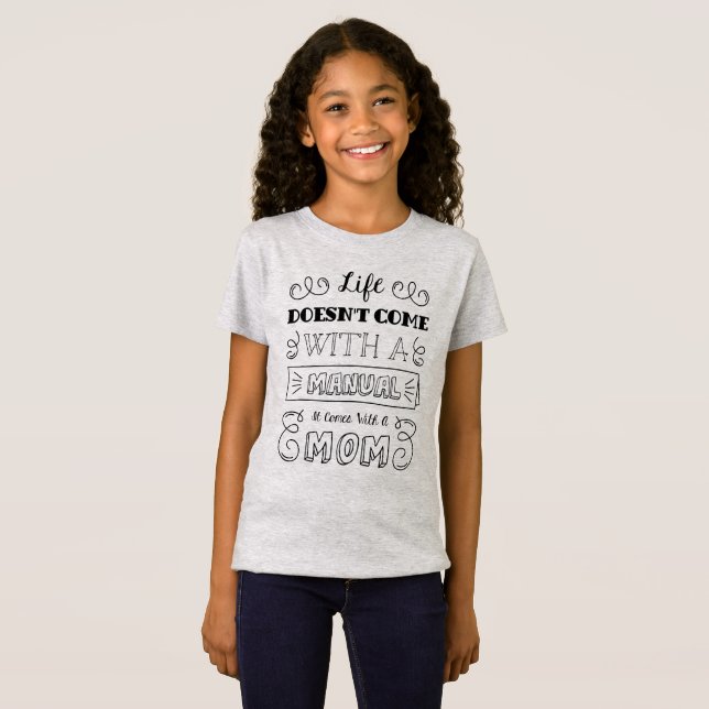 Inspiring Life and Mum's Quote | Jersey Shirt (Front Full)