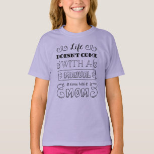 Inspiring Life and Mum's Quote   Ringer Shirt