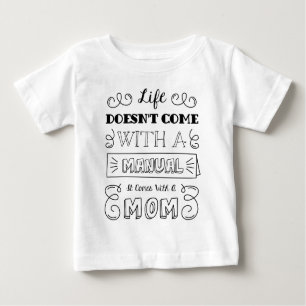 Inspiring Life and Mum's Quote   Ruffle Tee