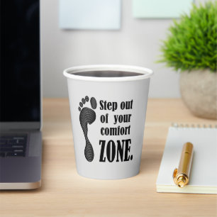 Inspiring Modern Black & Grey Paper cup