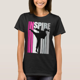 Inspiring Pink Karate Birthday Vintage Distressed  T-Shirt