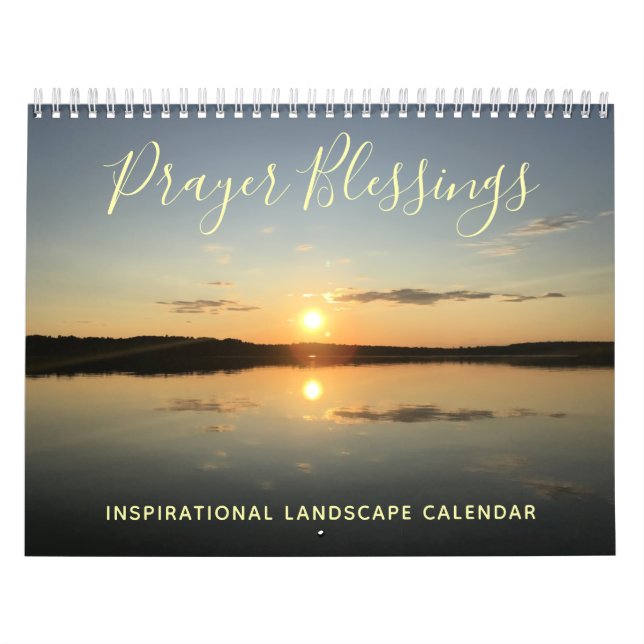 Inspiring Prayer Quote Landscape Photo Calendar (Cover)