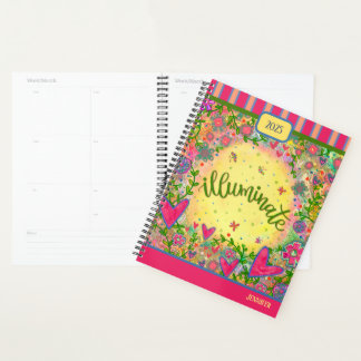 Inspiring Pretty Floral Illuminate Personalised Planner
